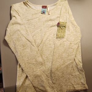 Matilda Jane Cream and Yellow Patterned Long Sleeve Top